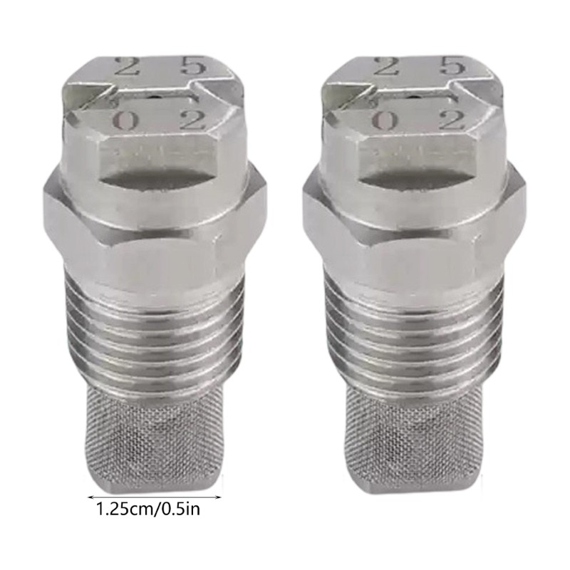 2pcs Fan Shaped Sprayer Nozzle With Integrated Filter For Reliable Performances