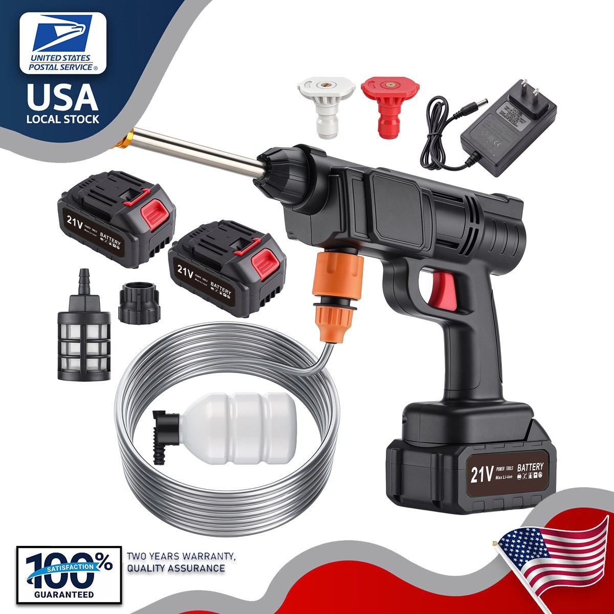 Water Pressure Washer For windows fences US 70 dB 1.2mpa/145PSI Cordless