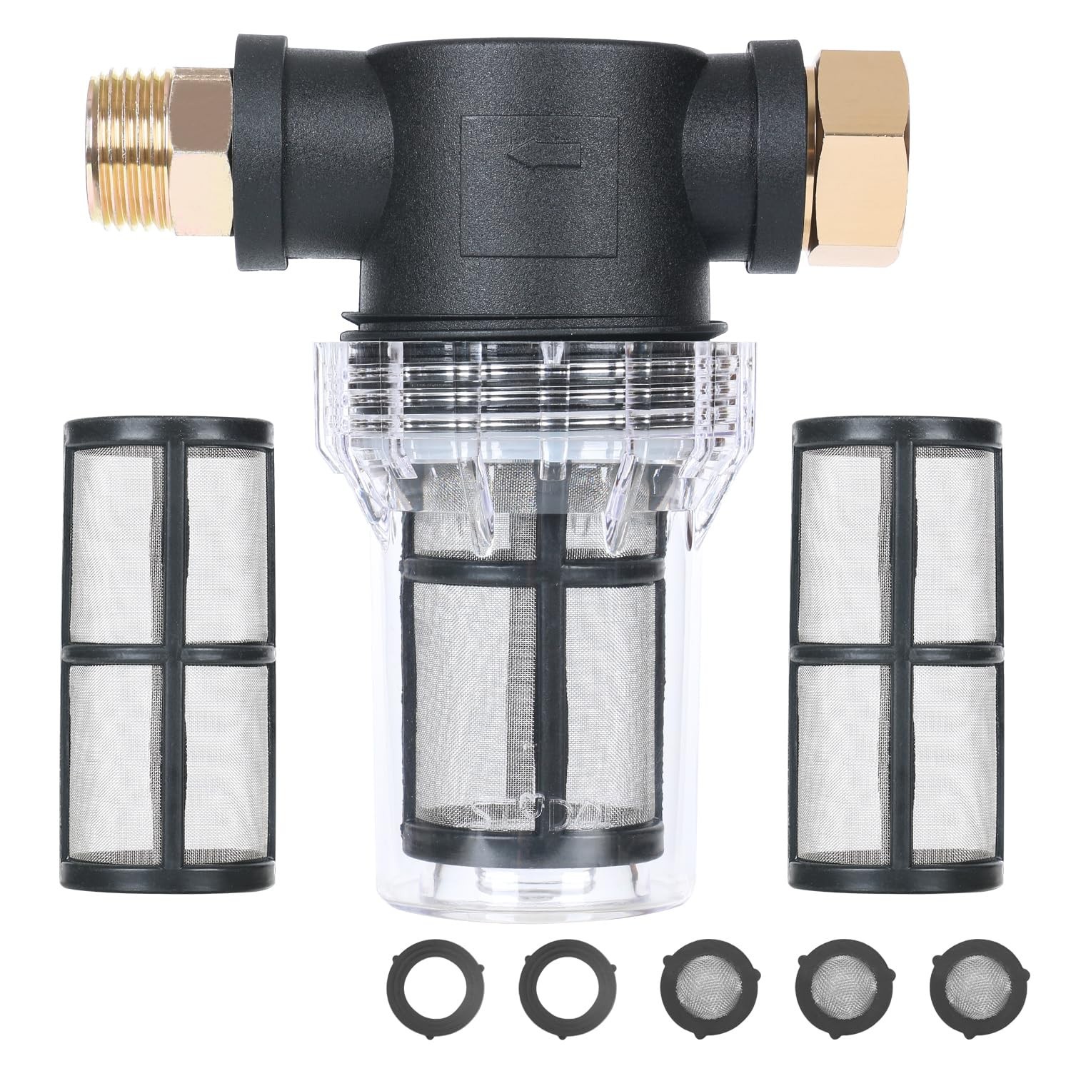 in-line Garden Hose Water Filter for Well Water, Line Hose Water Sediment Fil…