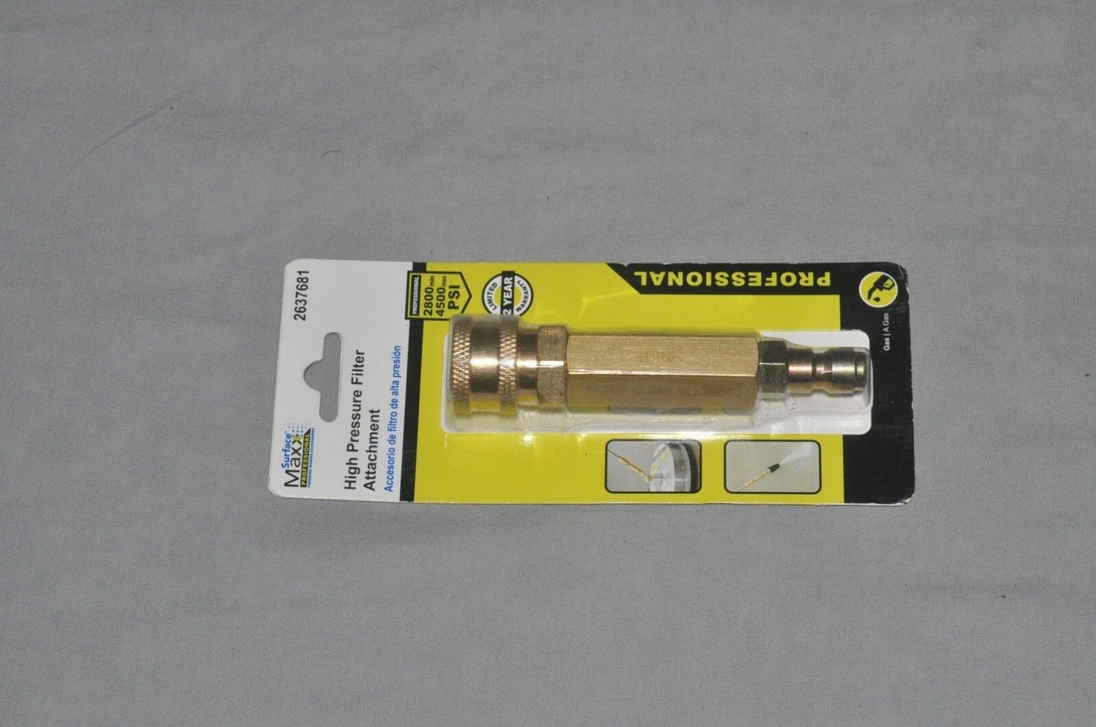 Surface Maxx High Pressure Filter Attachment 1/4″ QD Fitting – 4 PACK