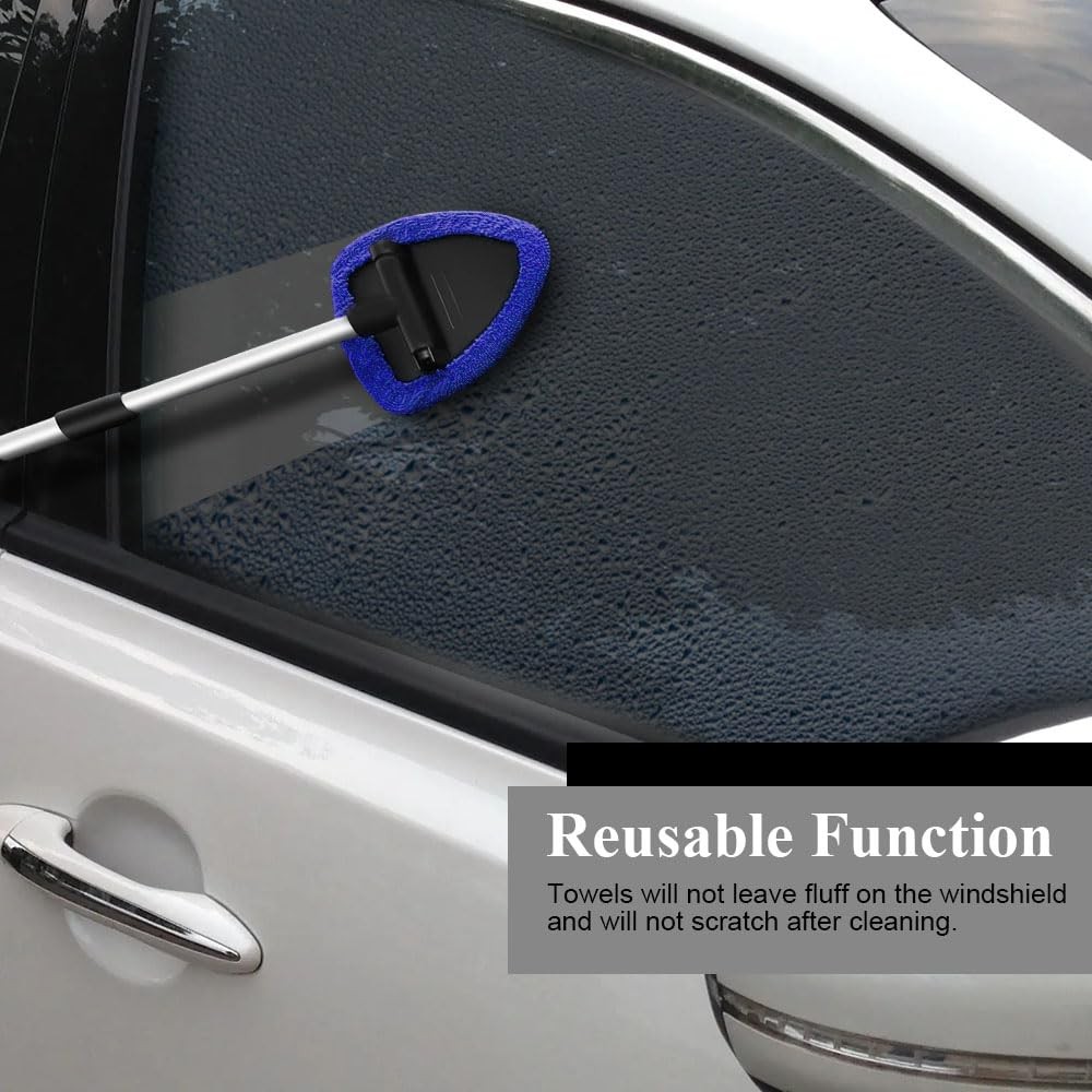 QZTYTY Windshield Cleaning Tool, Car Window Cleaner, 5.9*5.3*7.8inches, Blue