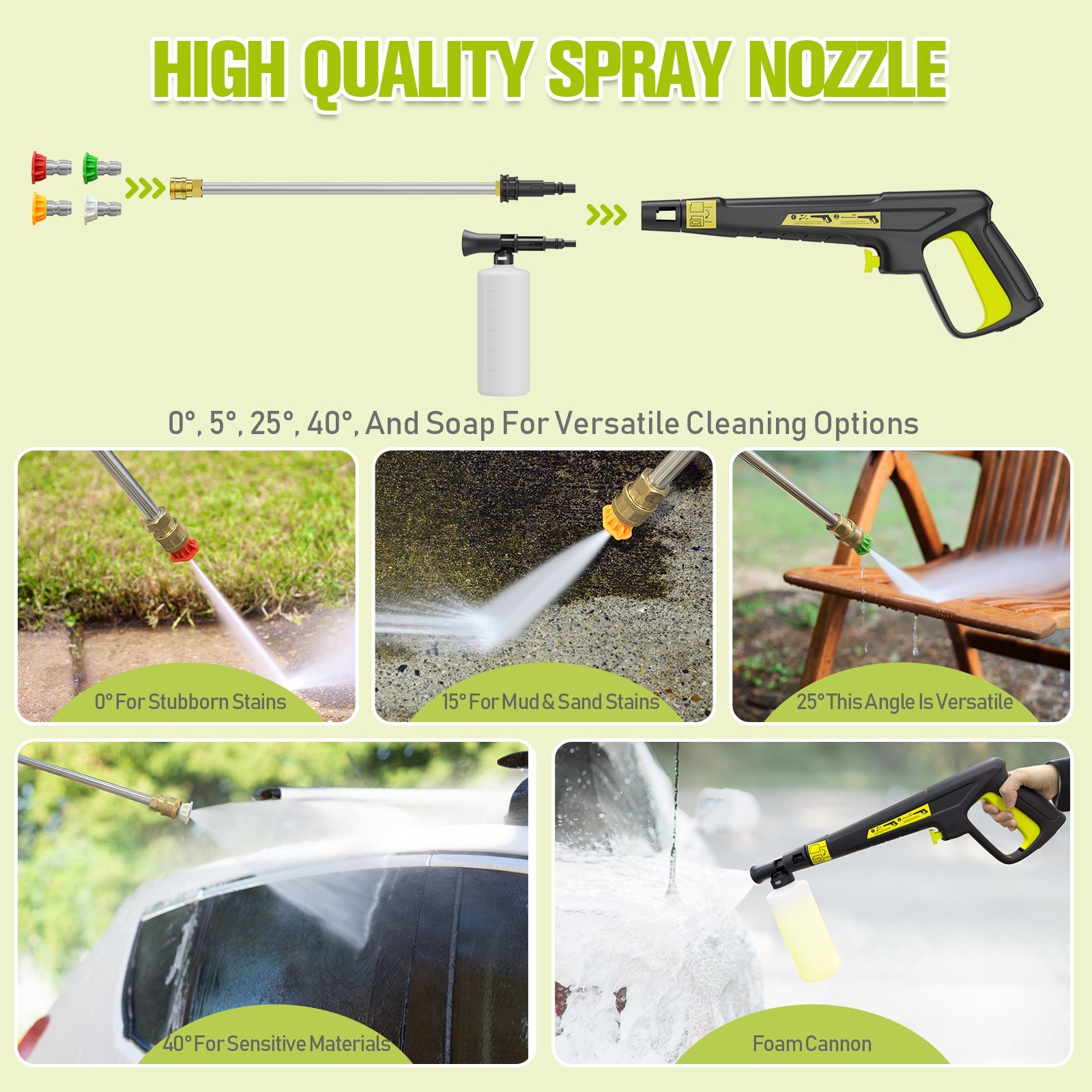 5350PSIMAX 3.7GPM High Pressure Power Washer Portable Electric Cleaner Machine