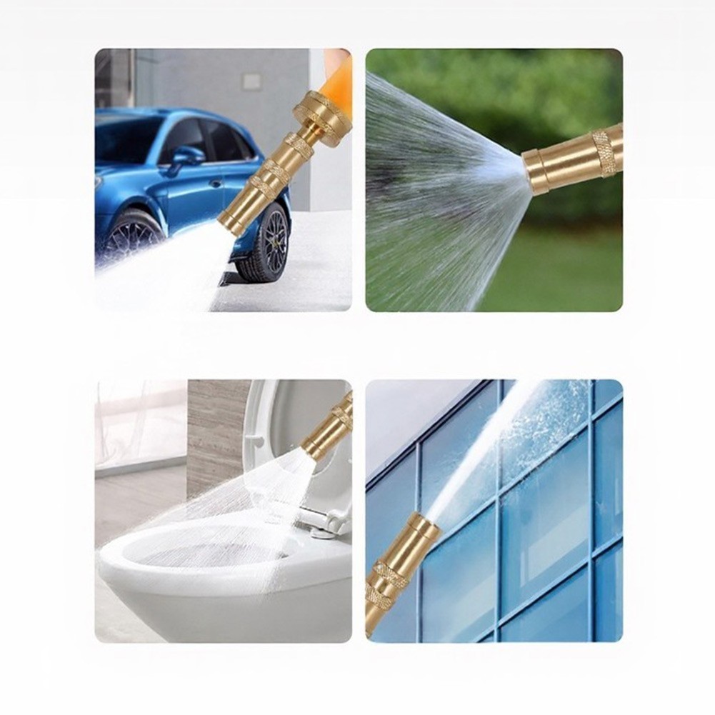 Outdoor Brass Hose Nozzle for Lawn Garden Car Wash and Pressure Cleaning