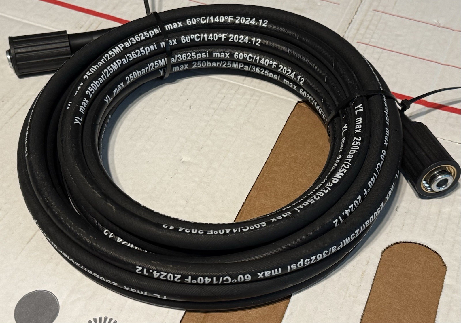25’ YL MAX 3600 PSI PRESSURE WASHER HOSE SUPER SOFT 1/4 QUICK CONNECT 25 FOOT!