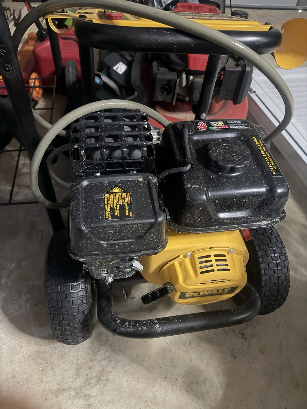DEWALT Gasoline Pressure Washer on Wheeled Cart, Yellow/Black