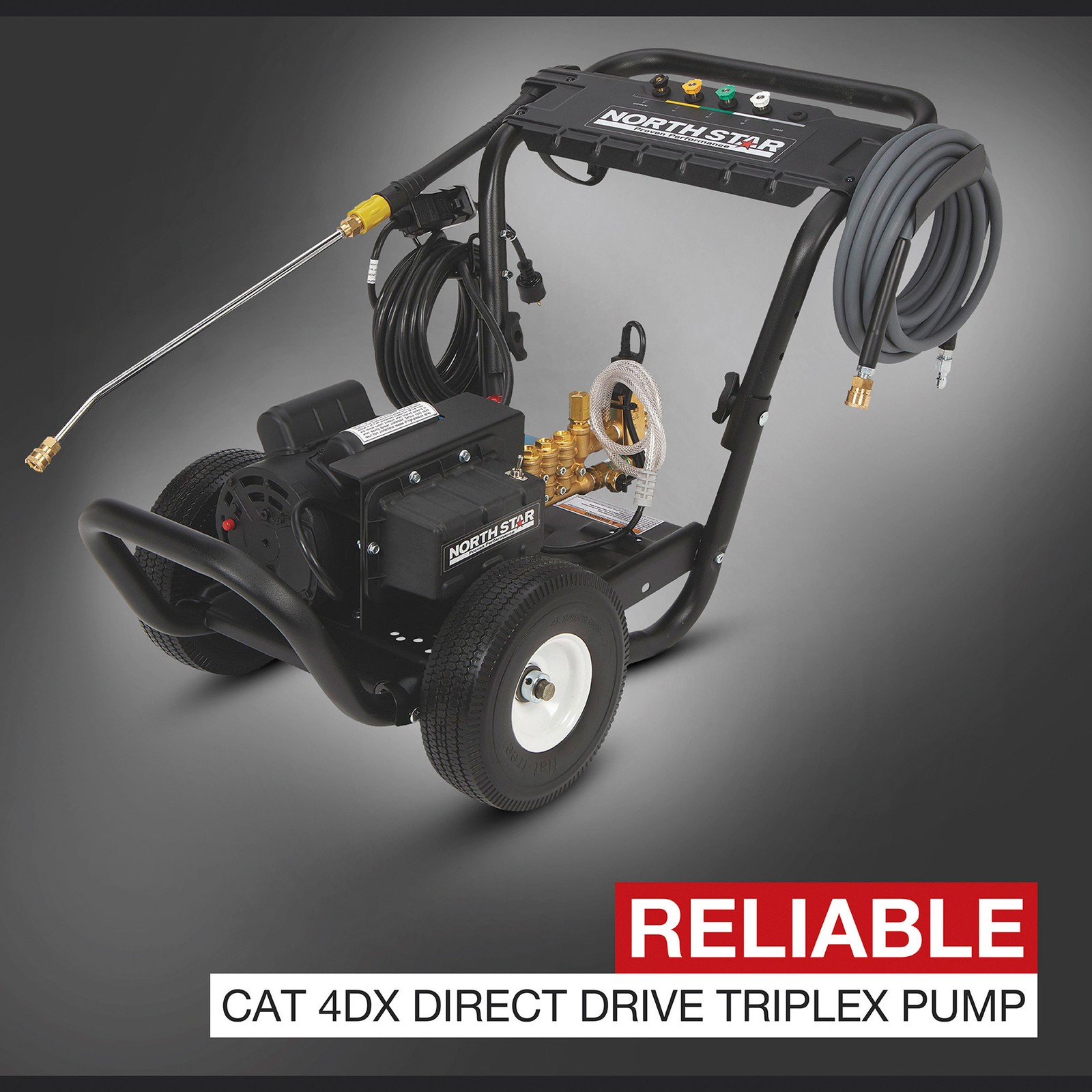 NorthStar Electric Cold Water Total Start/Stop Pressure Washer, 2000 PSI, 1.5