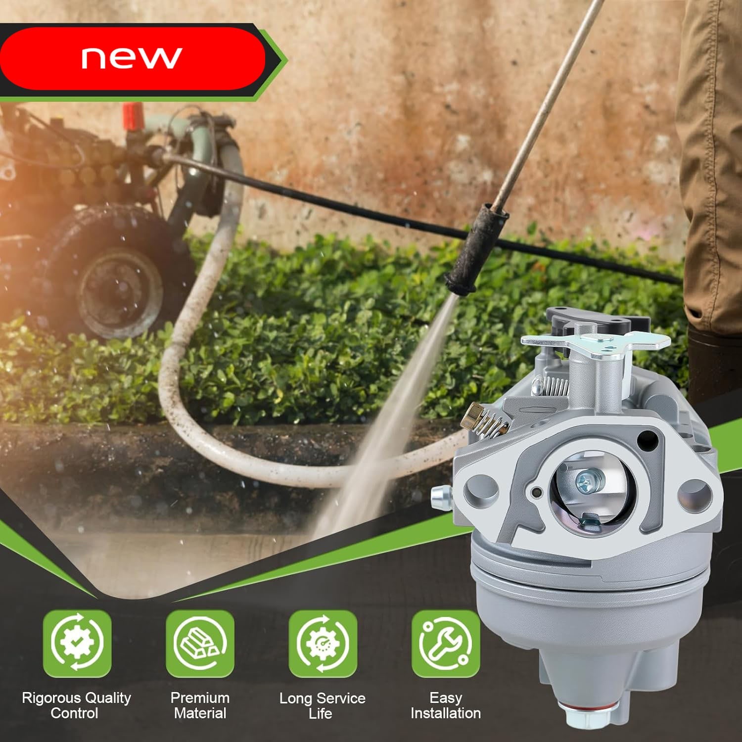 Carburador 16100-Z0J-003 con bomba de combustible compatible con hidrolavadoras