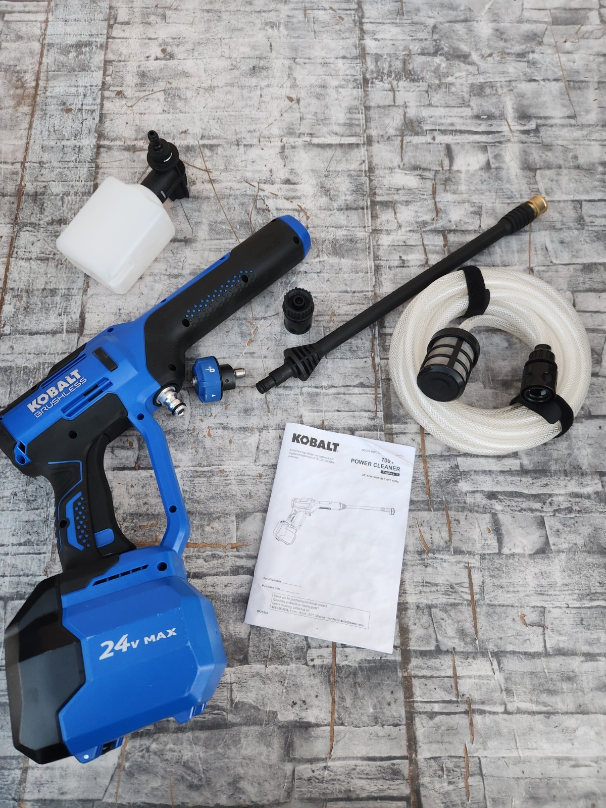 Kobalt Brushless 24v 700 PSI Power Cleaner * Light Used * Tool Only.