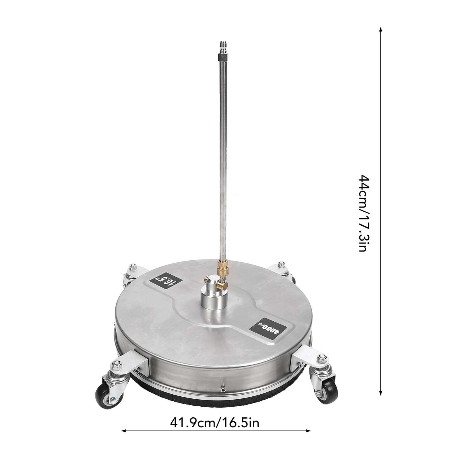16.5 Inch Pressure Washer Surface Cleaner 4000psi Stainless Steel Power
