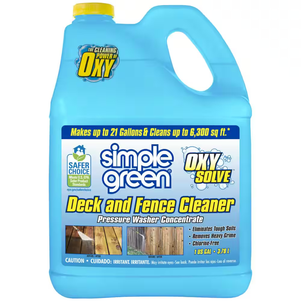 1 Gal. Oxy Solve Deck and Fence Pressure Washer Concentrate Outdoor Cleaner