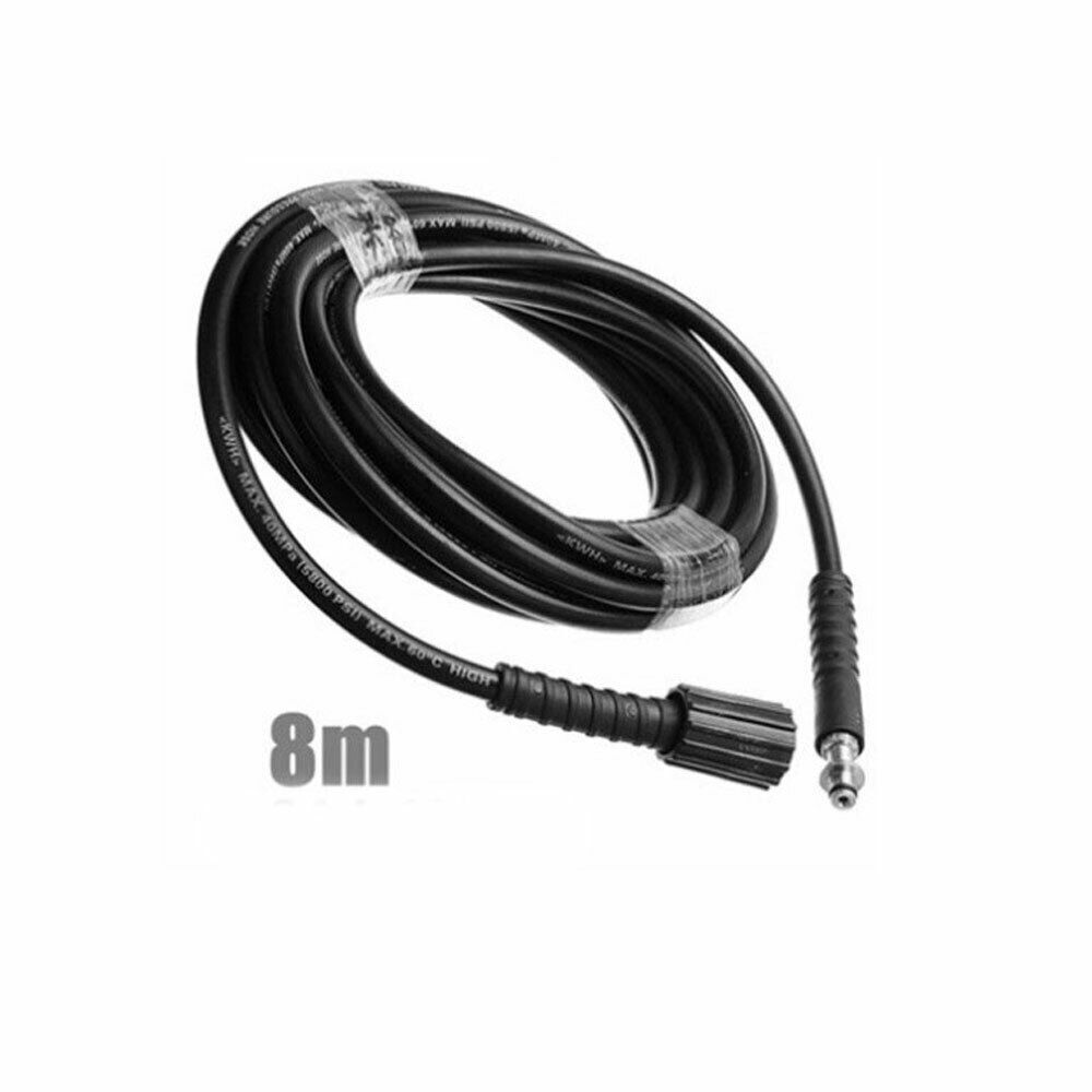 1X 6M/8M/10M High Pressure Washer Extension Hose Pipe Cleaner Replacement Kit