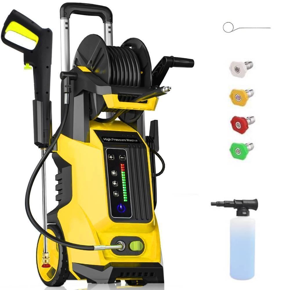 High Pressure Washer 3800PSI with Touch Screen Adjustment Pressure 2.8GPM Yellow
