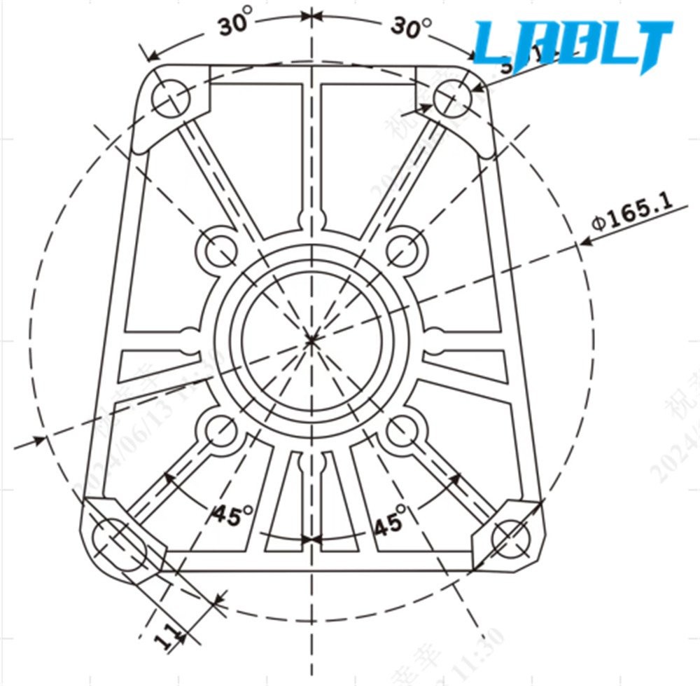 LABLT G: 3000 psi at 4 US gpm, 9 hp at 3400 rpm 1-in Shaft Pressure Washer Pump