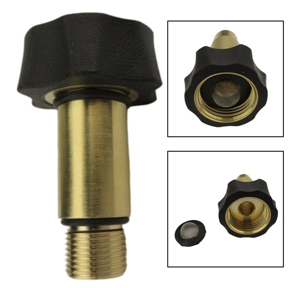 7110166 Pressure Washer Inlet Fitting Brass 3/8 Inch Male 3/4 Inch Female