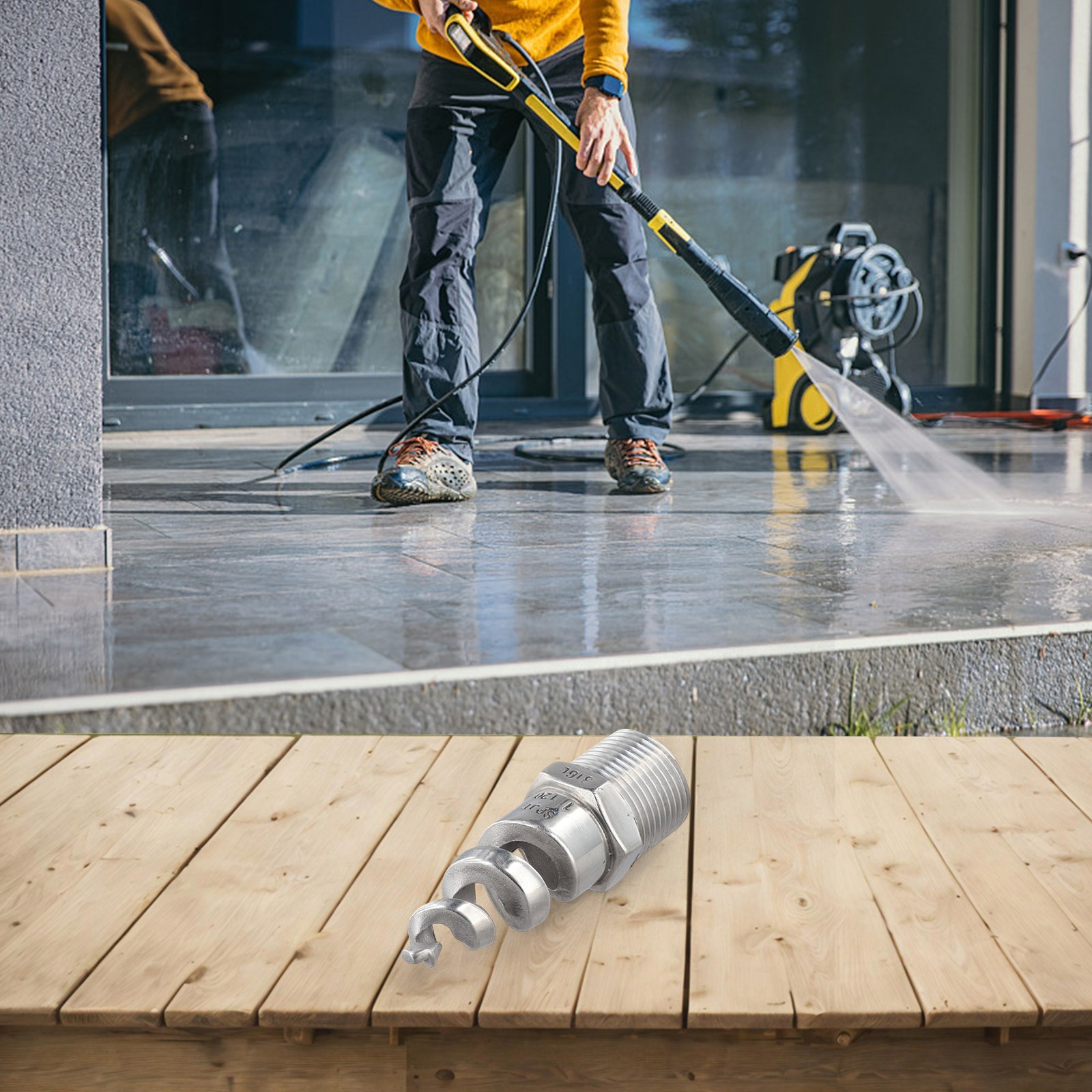 Stainless Steel Nozzle for Effective Cleaning in Various Industrial Tasks