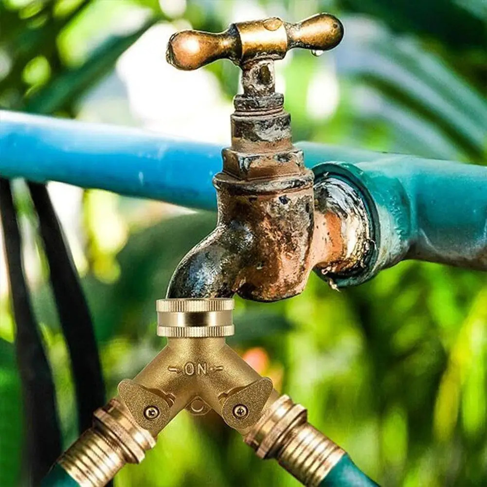 Brass Faucet Tap Connector Mixer Hose Adaptor Quick Connecter 3/4 Copper Hose Co