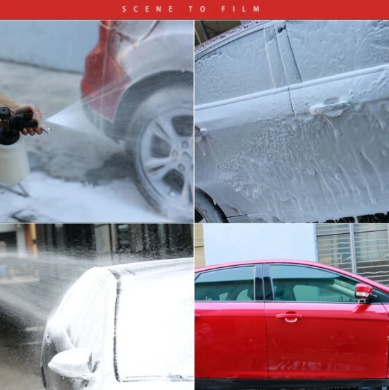Pistola Espuma Coche Lavadora a Presión Jet Wash 1/4 liberación rápida Motos