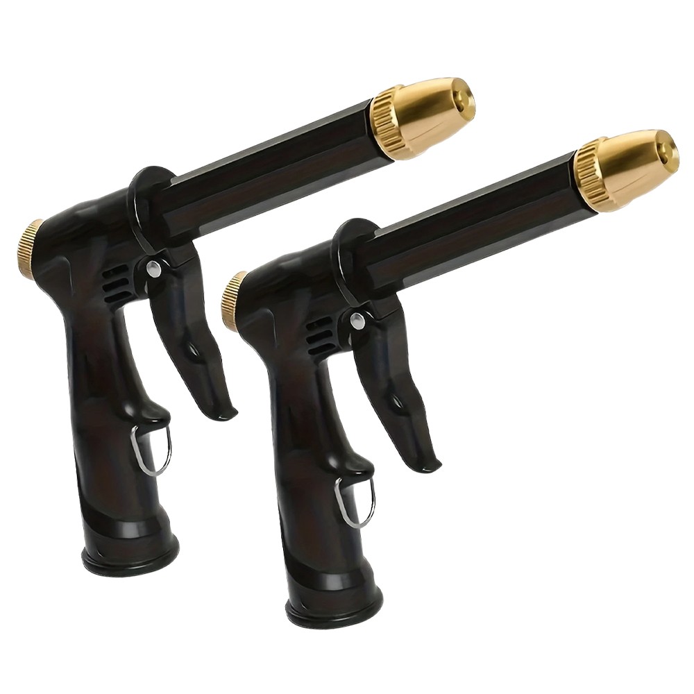 2X High Pressure Water Gun – 360° Rotating Nozzle, American Thread for Car Patio
