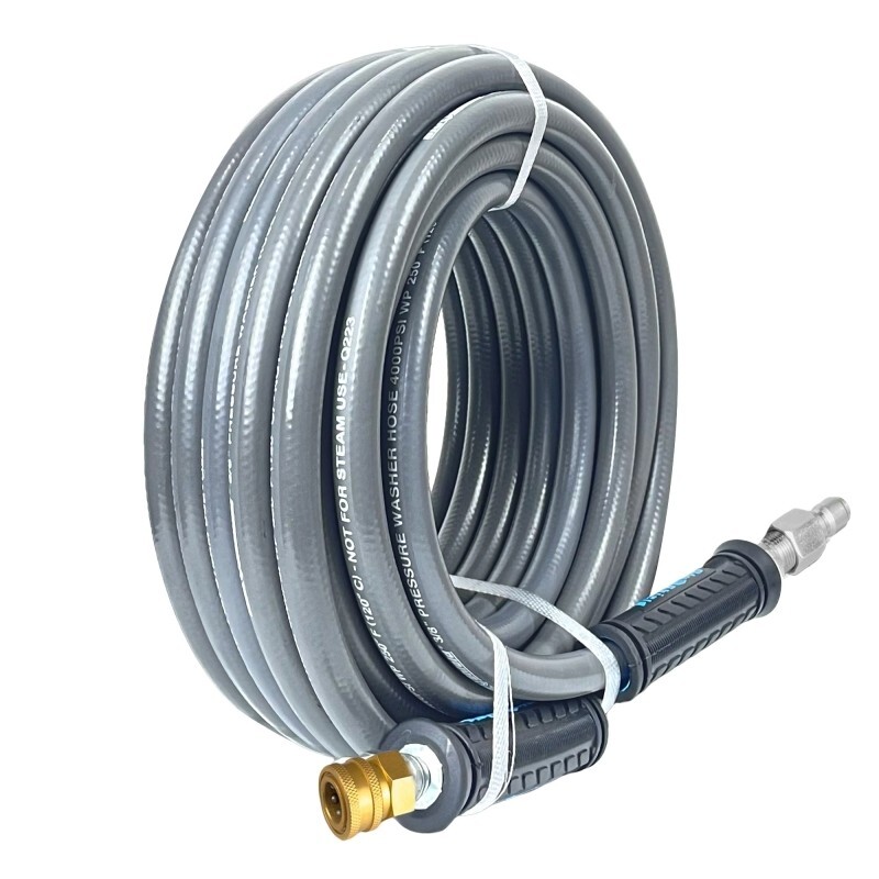 BluShield 50′ x 3/8 4000 PSI Pressure Washer Hose w/QC