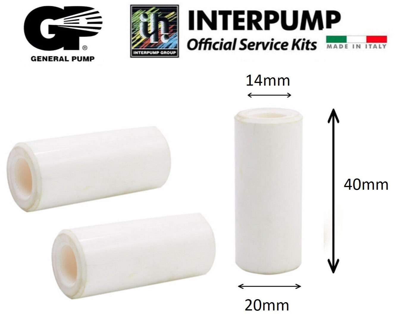 General Pump 50040409 CERAMIC PISTON 20mm GP Interpump 3-Pack