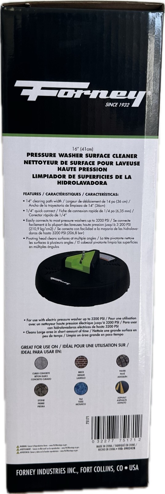 Forney 75171 Pressure Washer Surface Cleaner 16″ (New in Box/Unused)
