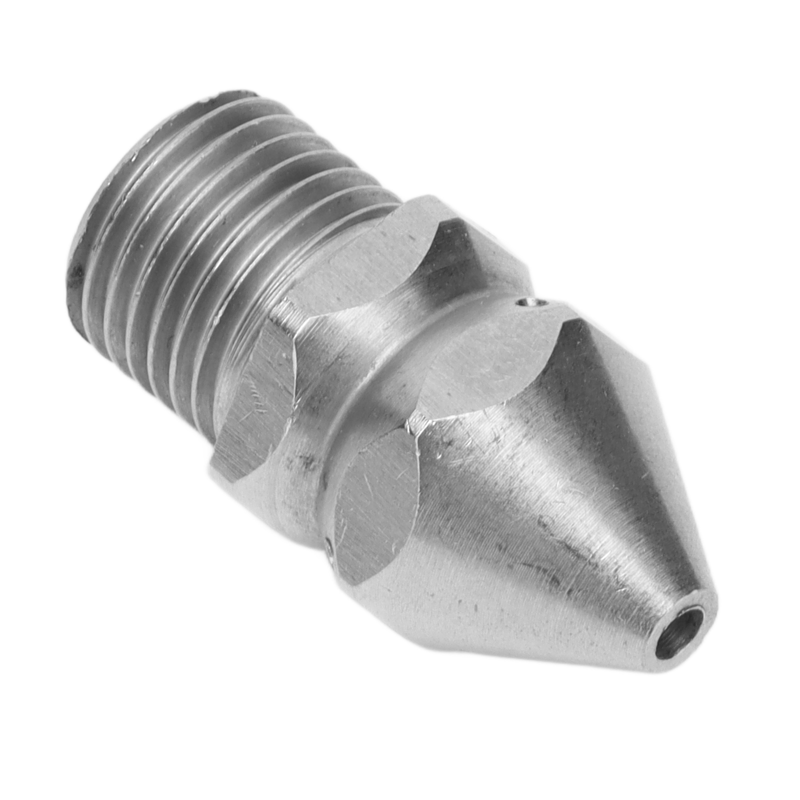G1/4 Male Thread StainlessSteel Sewer Cleaning Nozzle Drain Sewer Wash Jet 4Hole
