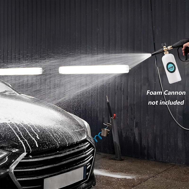 1/2pcs 1/4″ High Pressure Washer Gun 4000 PSI Car Wash Foam Spray Short Wand US