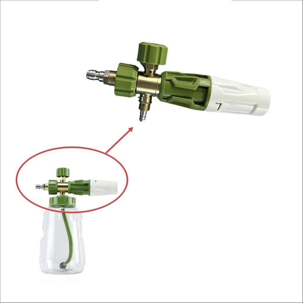 Green Plastic and Metal Foam Pot Spray Head Compatible with Bubble Sprite