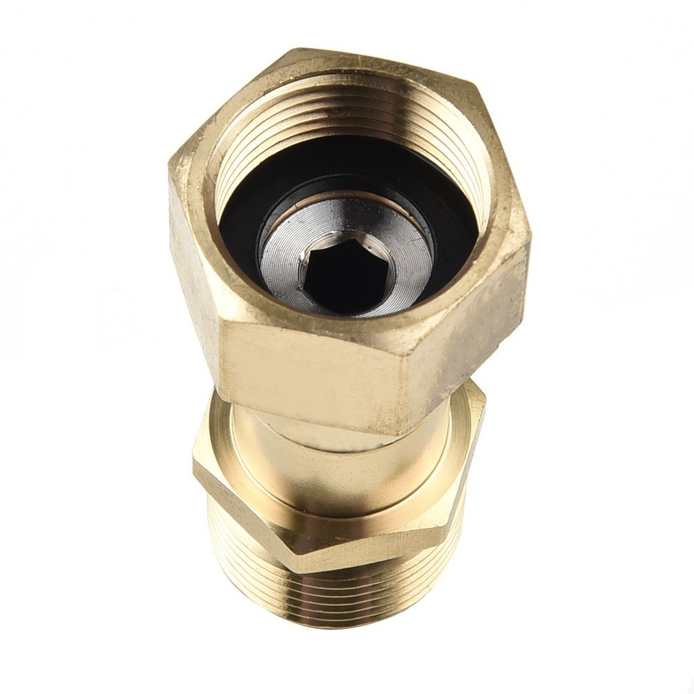 Metric M22 14mm Male / M22 Female Swivel ,Swivel Joint Hose Fitting Thread Brass