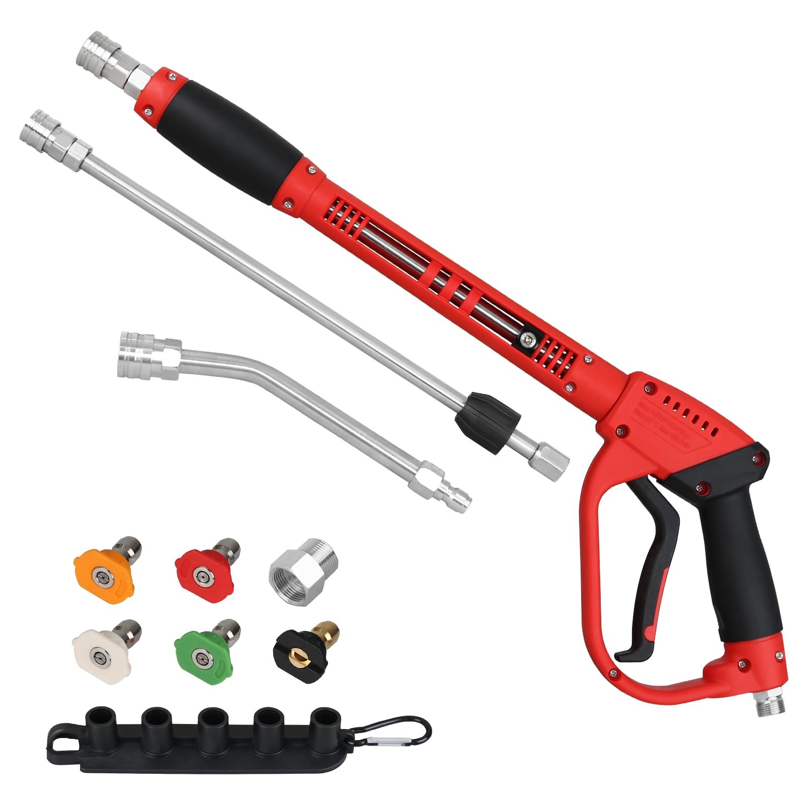 Durable Pressure Washer Gun with Replacement Wand, Power Washer Gun with 17 I…