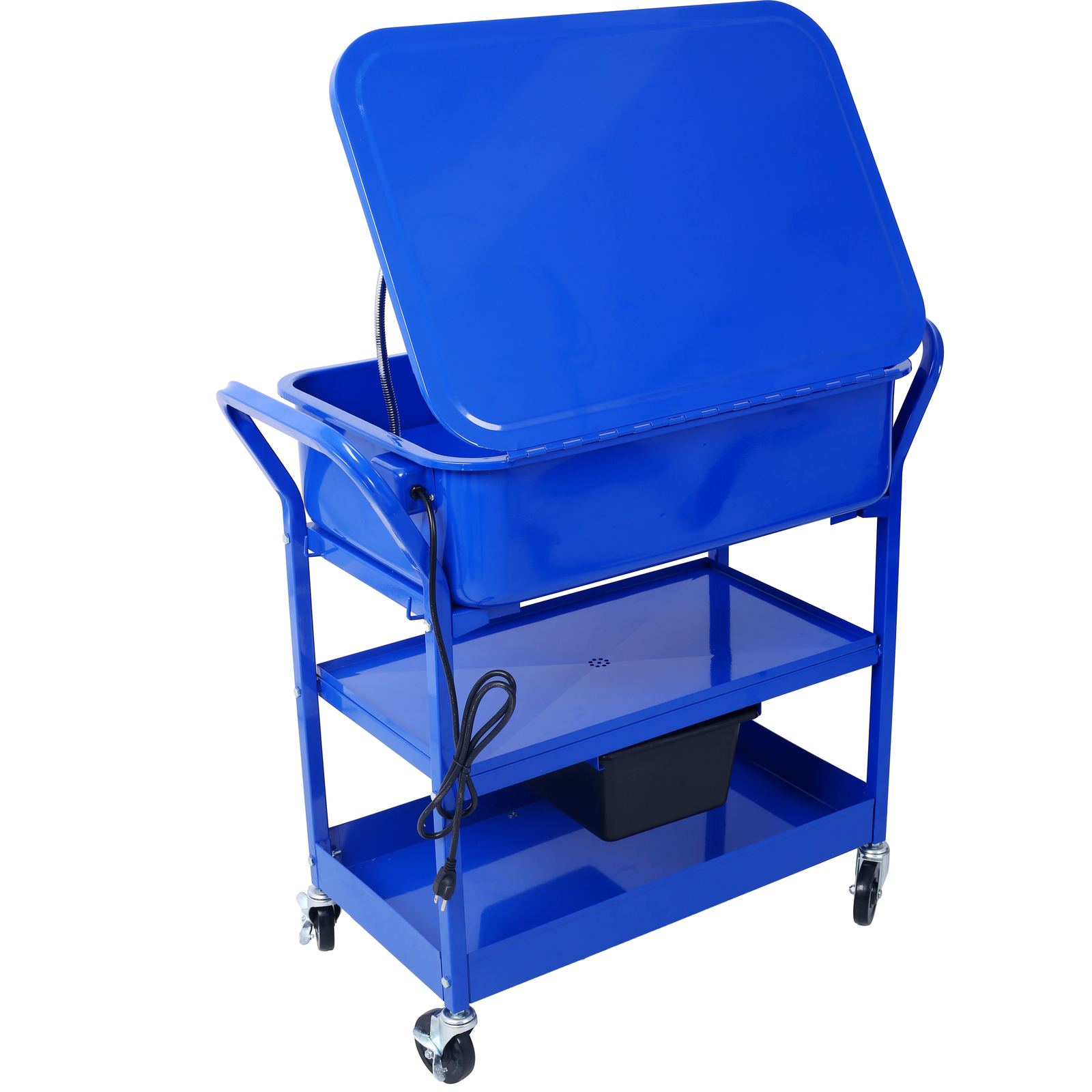 Mobile Parts Washer 20 Gallon Portable Cleaner for Use w/ Water Based Cleaning