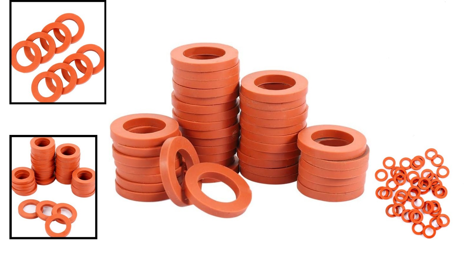Reliable 40-Pack Heavy Duty Rubber Washers for All 3/4″ Garden Hoses