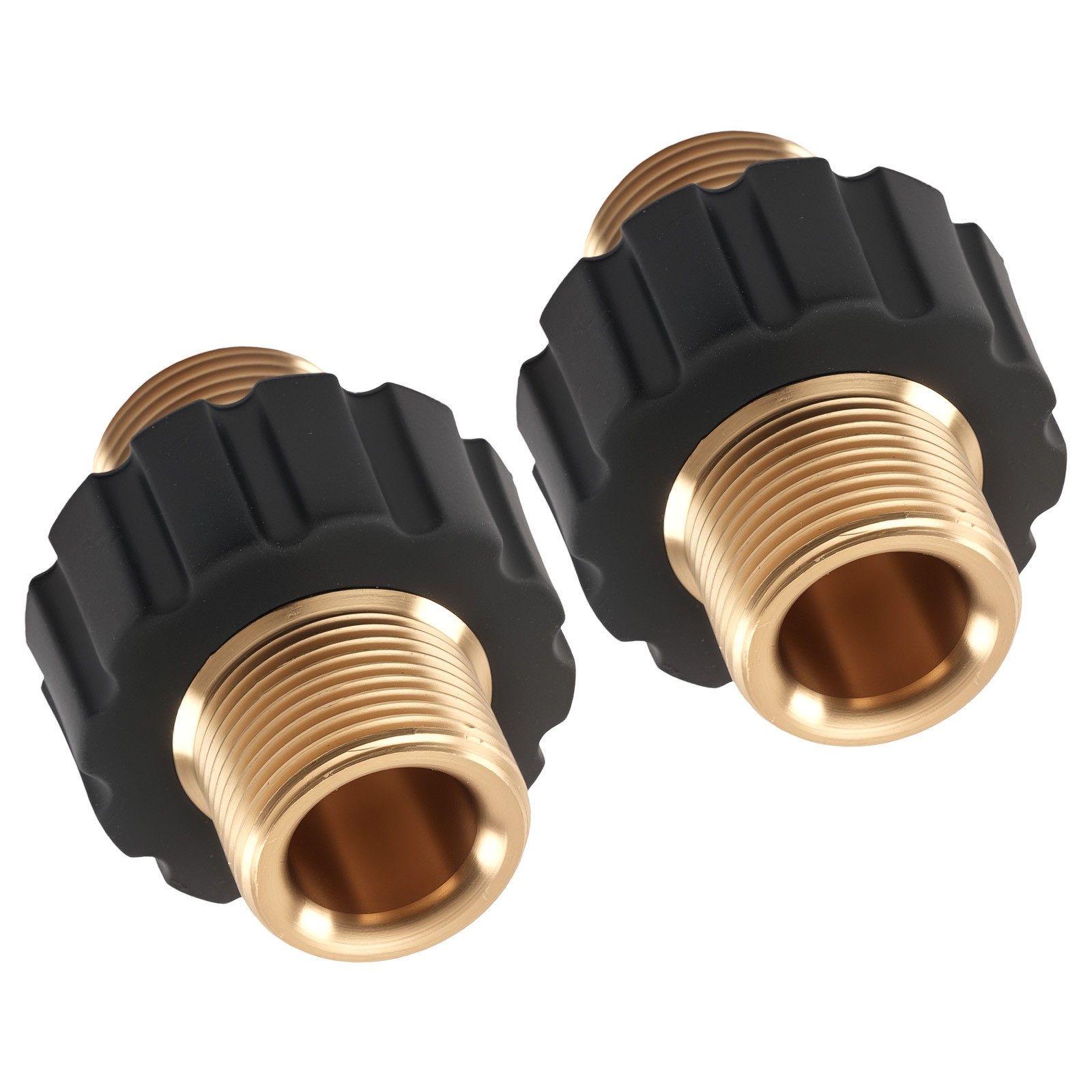 Brass Pressure Washer M22 14mm Male to Male Thread Adapter Connector 2Pack