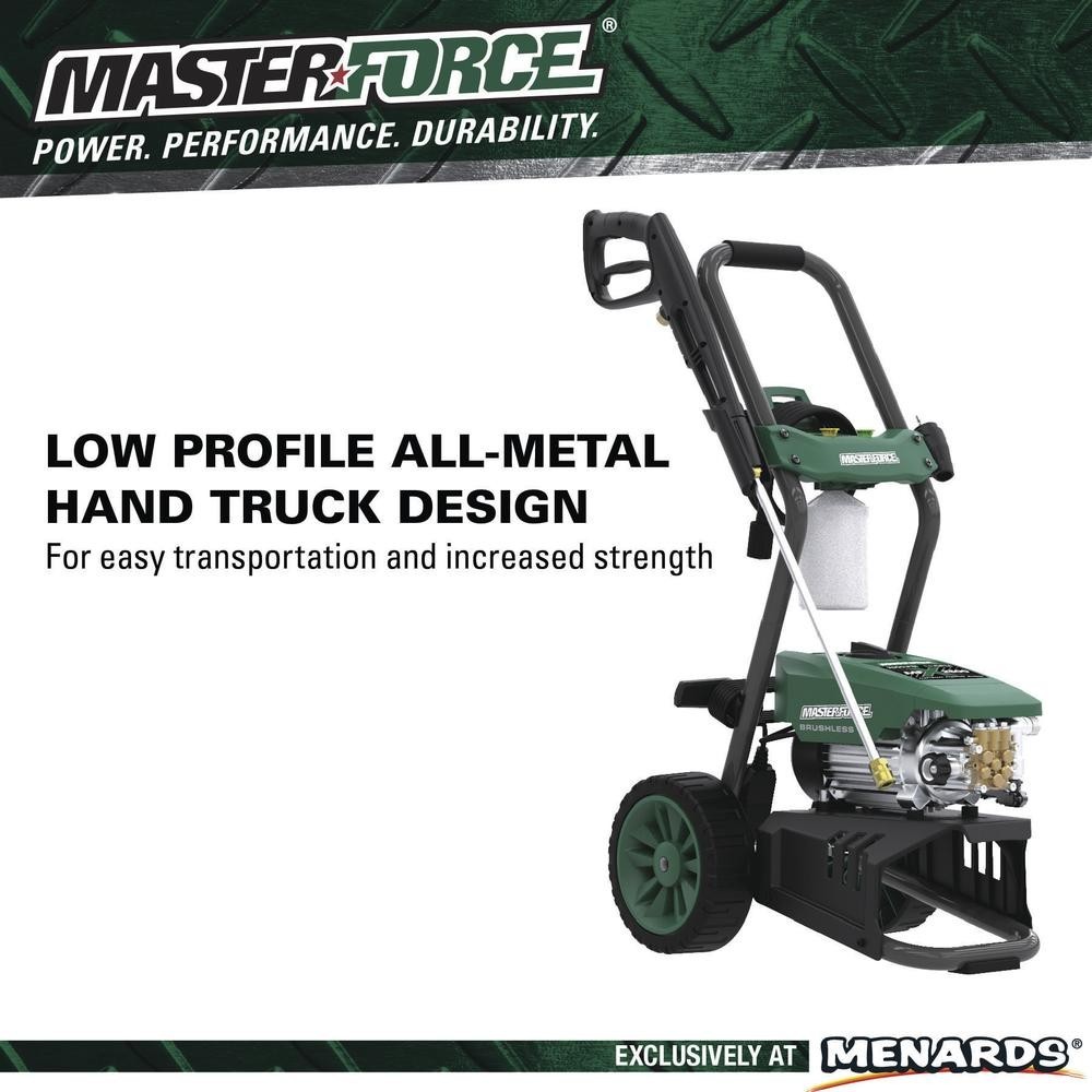 2500 PSI 1.1 GPM 15Amp Corded Electric Pressure Washer Hand Truck Patio Cleaner