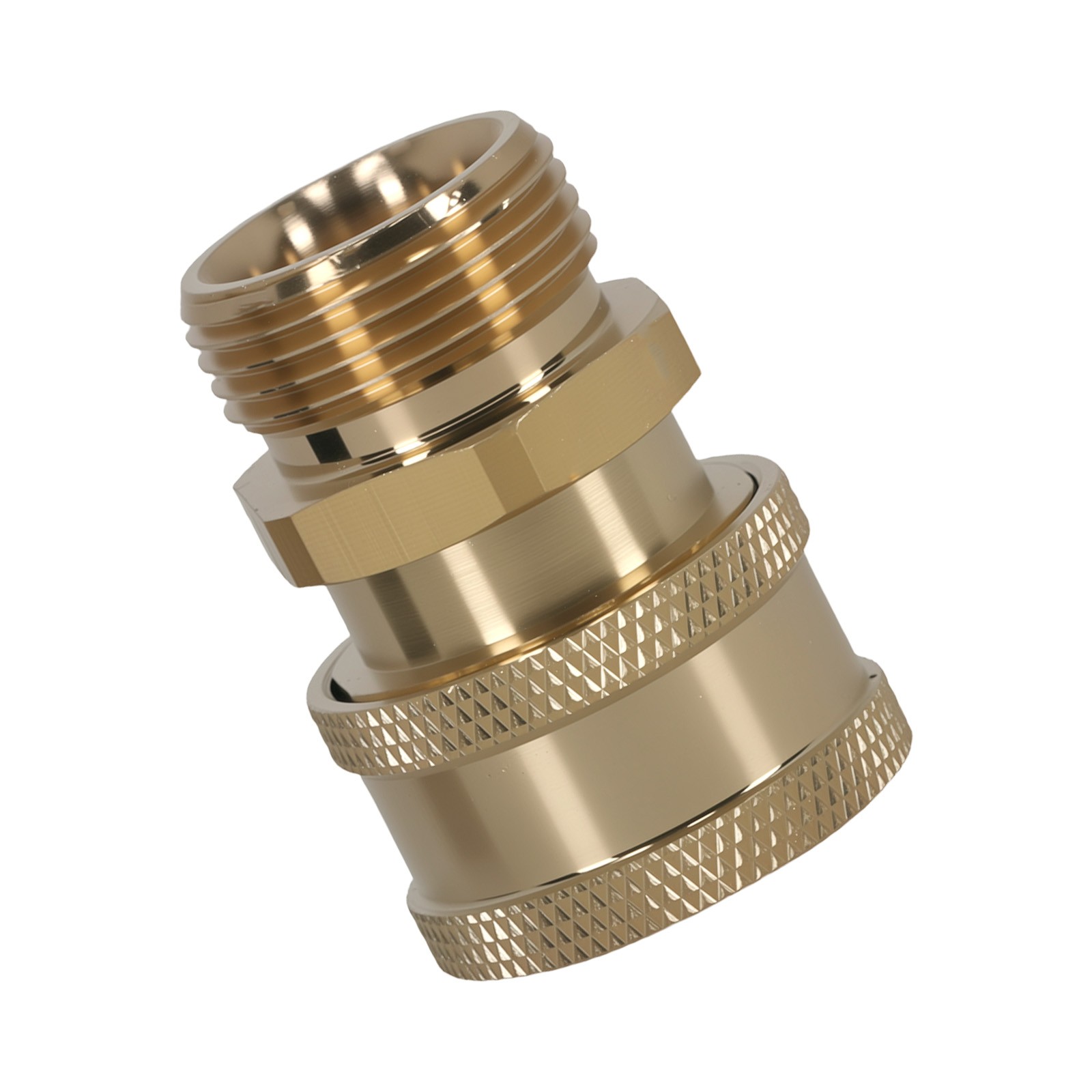 2PCS M22-14mm Thread to 3/8″ Quick Connect Brass Pressure Washer Coupler 5000PSI