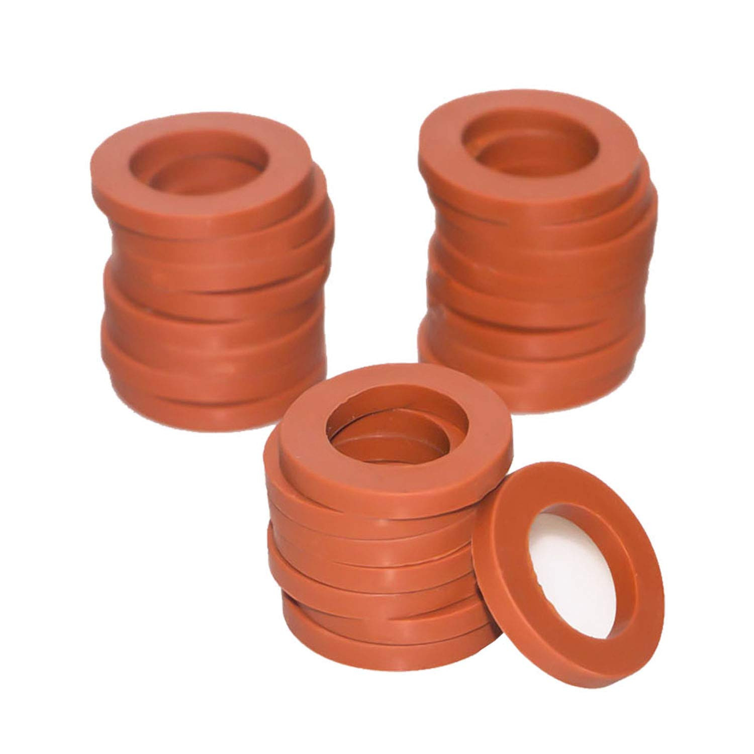 Garden Hose Washer Rubber, Heavy Duty Red Rubber Washer Fit All Standard 3/4 Inc