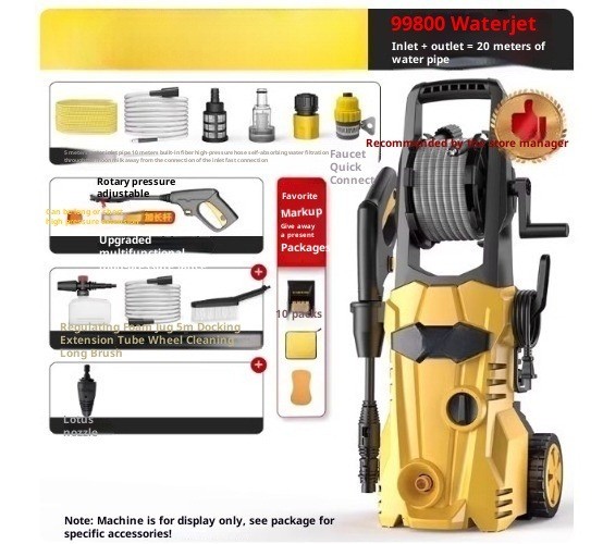 Car Wash Home-Use 220V High-Pressure Water Pump Powerful Cleaning Machine