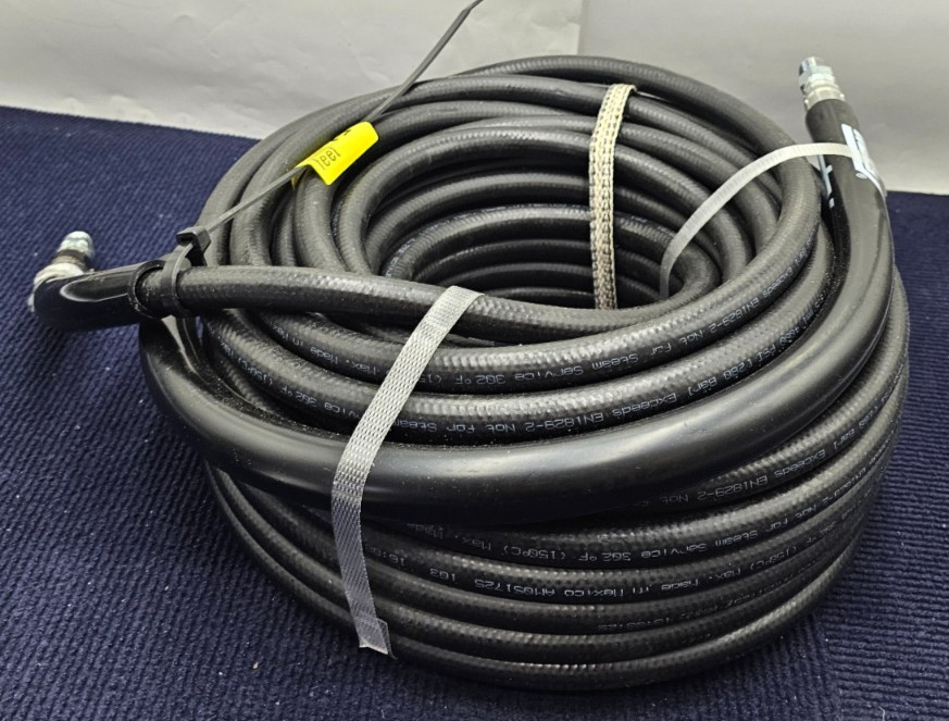 HOTSY 4000 PSI Pressure Washer Hose 75 ft. 280 Bar EN1829-2 Black Heavy Duty