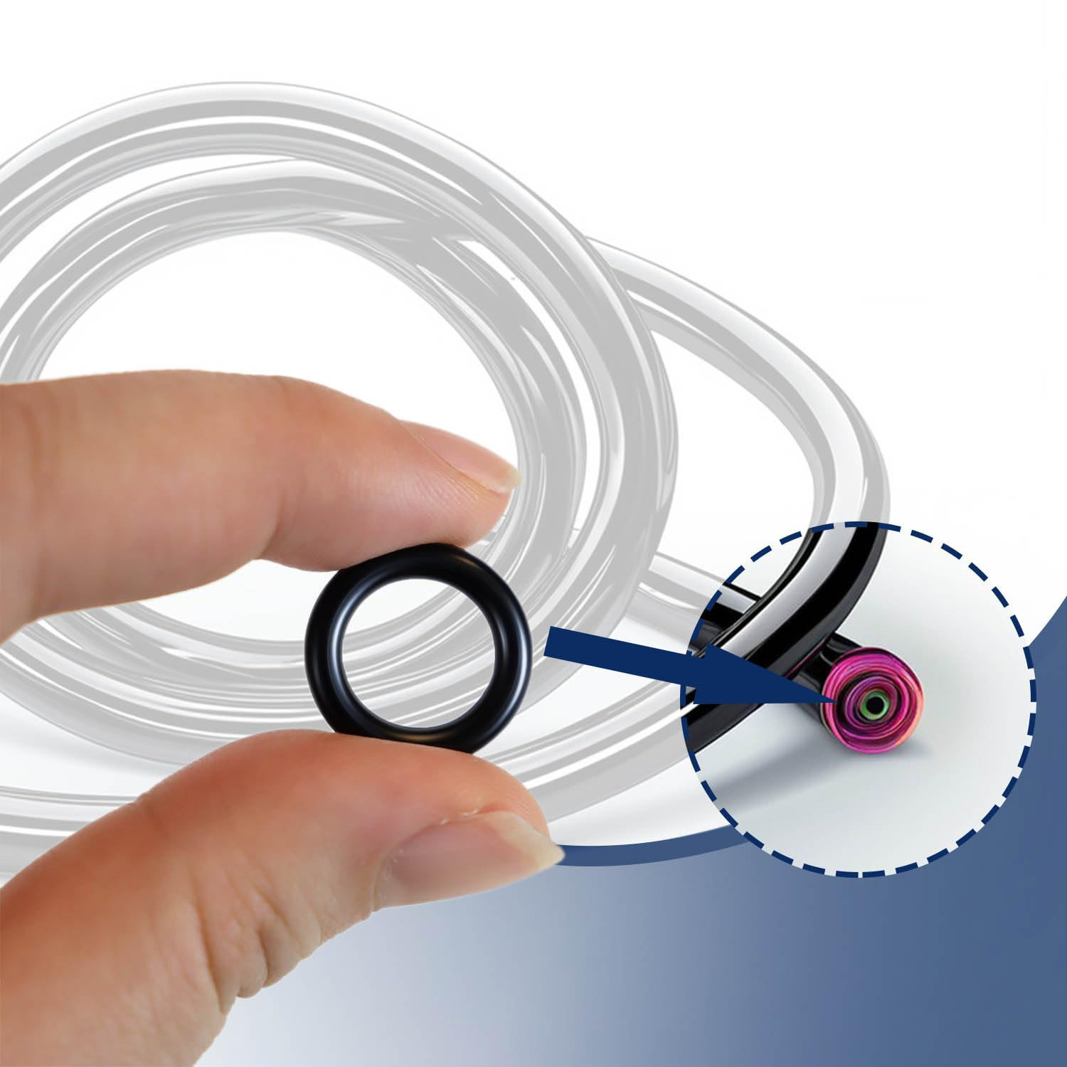40 Pack Power Pressure Washer O-Rings for 1/4″ & 3/8″ Quick Couplers – Rubber, H