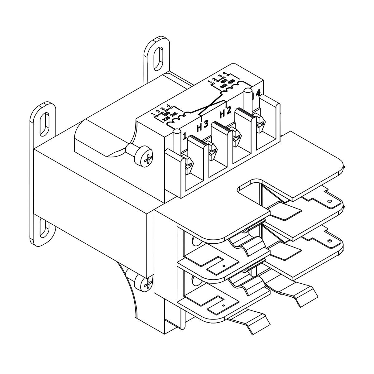 Transformer, 208V/230V/460V – 24V/115V .100KvA