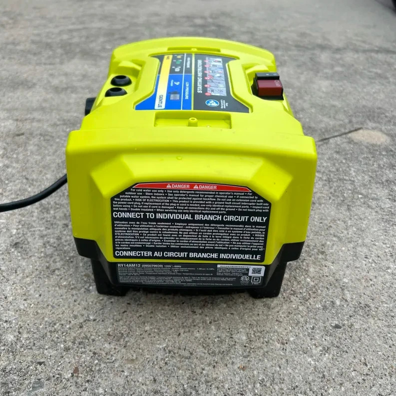 RYOBI 1200 PSI 1.8 GPM Cold Water Automotive Electric Pressure RY14AM12