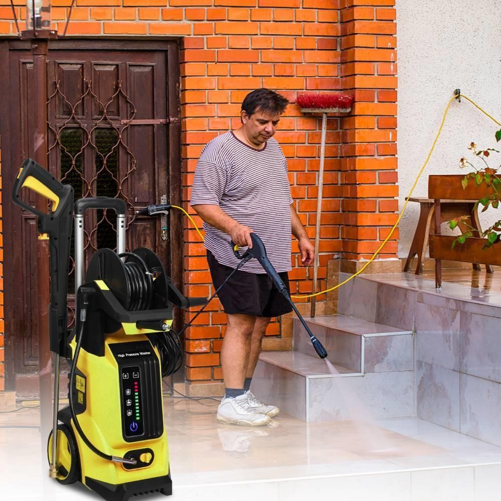 High Pressure Washer 3800PSI with Touch Screen Adjustment Pressure 2.8GPM Yellow