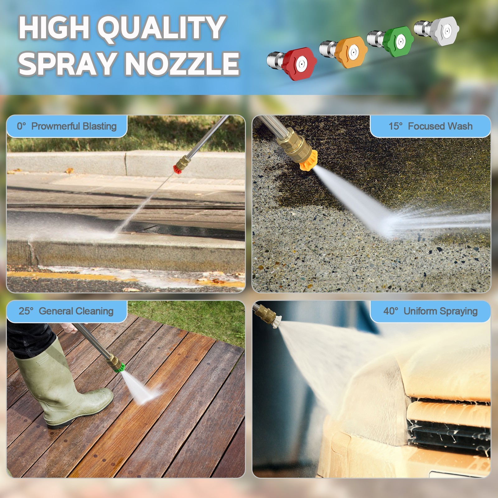 4200PSI 2.0GPM Electric Pressure Washer High Power Jet Car Garden Patio Cleaner