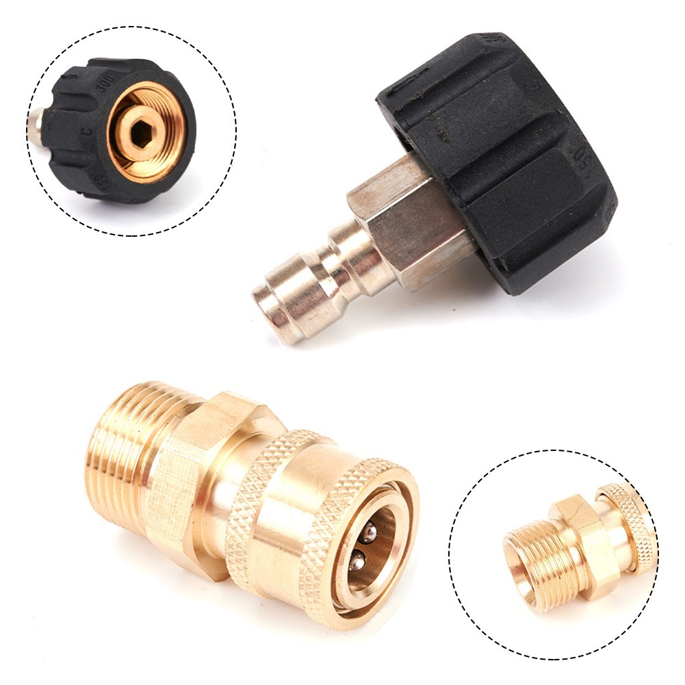 Kit Coupler Outdoor Parts Replacement Washing 5000PSI Adapter Attachment