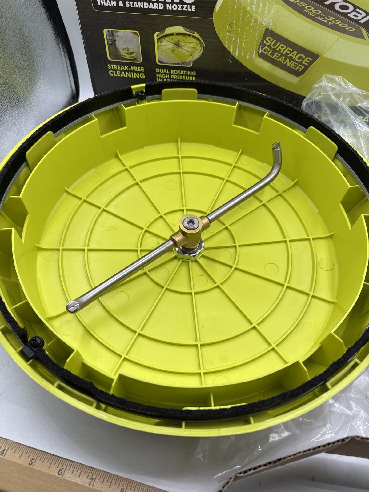 Ryobi Surface Cleaner 15 Inch for Gas Pressure Washer 1/4in Quick Connect