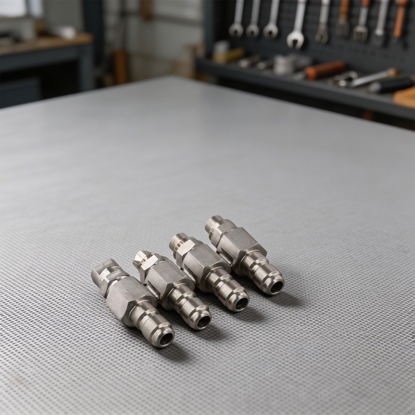 Four Row Stainless Steel Nozzle Compatible with 2 4 GPM Pressure Washers