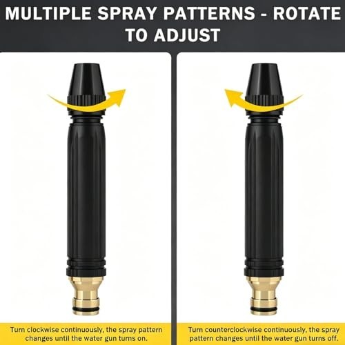 2 PCS High-Pressure Car Wash Water Gun with Booster Nozzle – Adjustable Spray