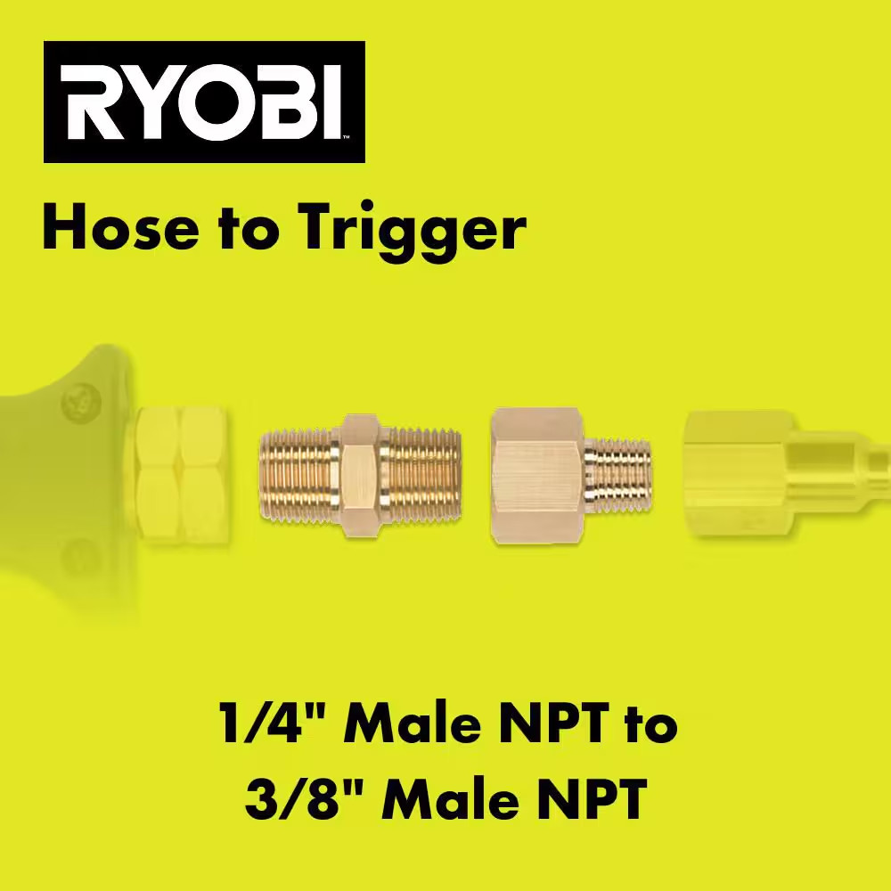 1/4 In. Male NPT X 3/8 In. MNPT Coupler Kit for Most Gas and Electric Pressure W