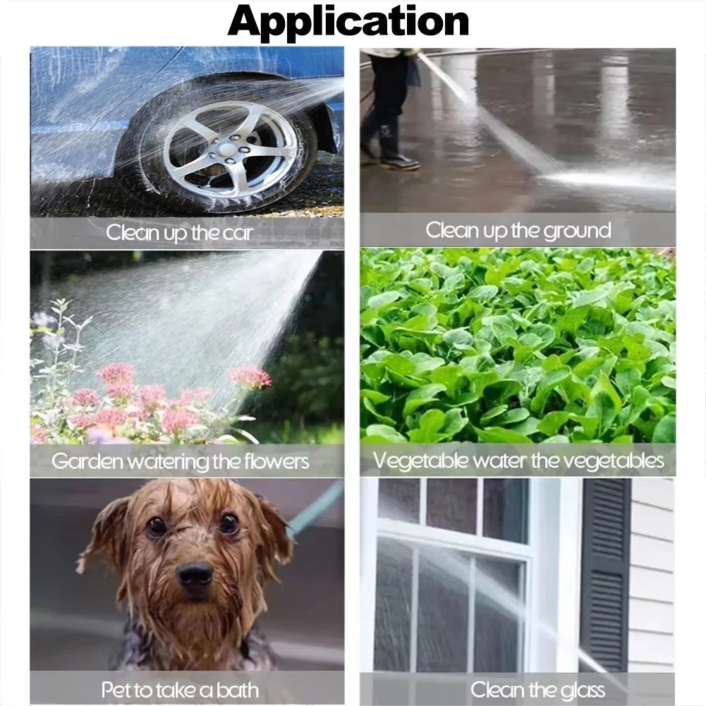 High Pressure Car Wash Water Gun Spray Nozzle Portable Washer for Auto
