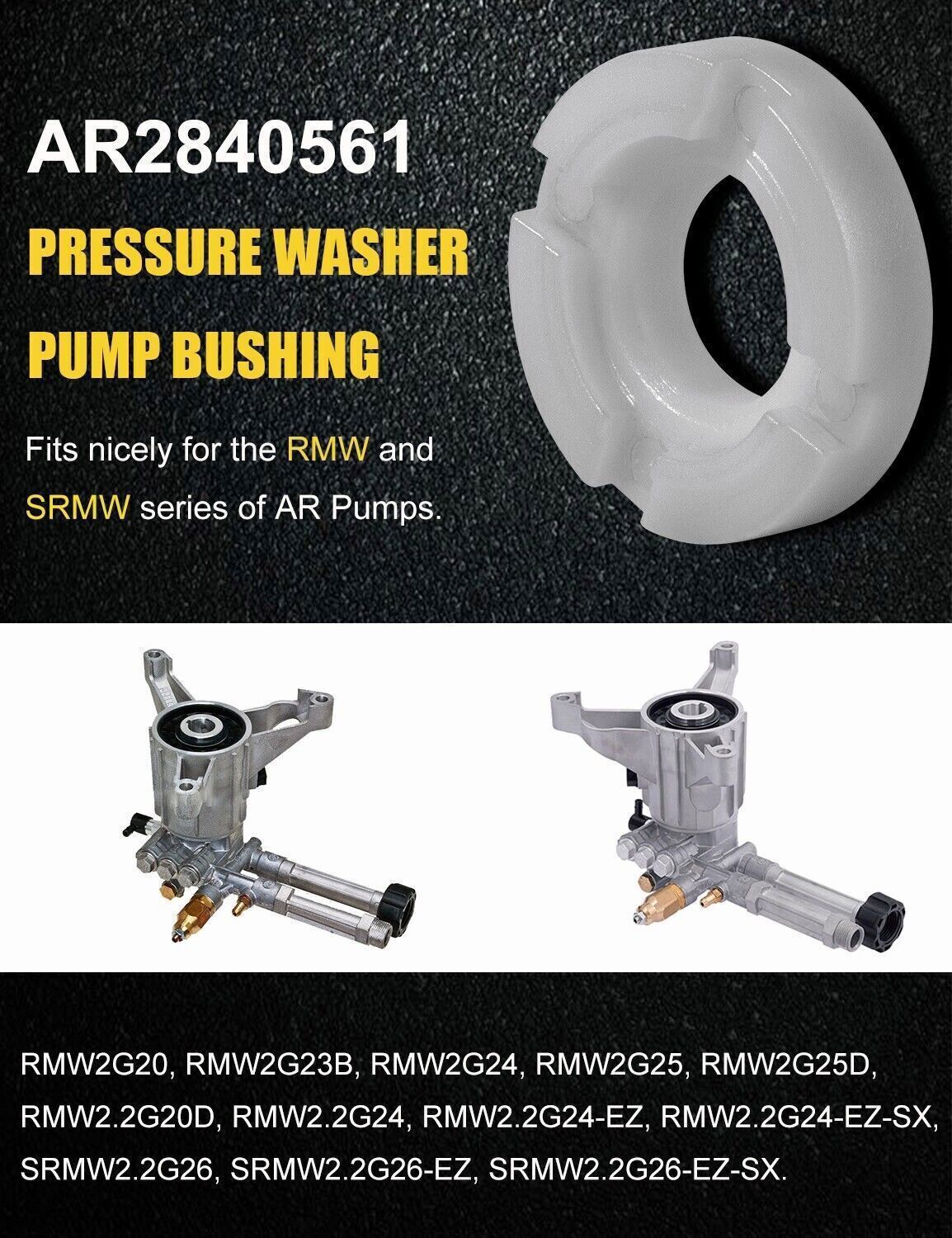Pressure Washer Pump Bushing AR2840561 for Anovi Reverberi SRMW2.2G26, RMW2.2G24